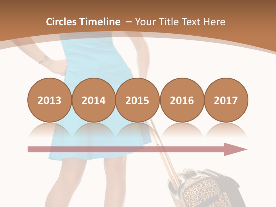 Female Vacation Girl PowerPoint Template