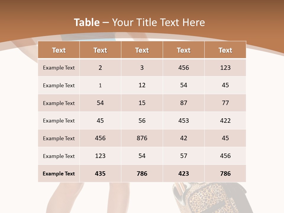 Female Vacation Girl PowerPoint Template