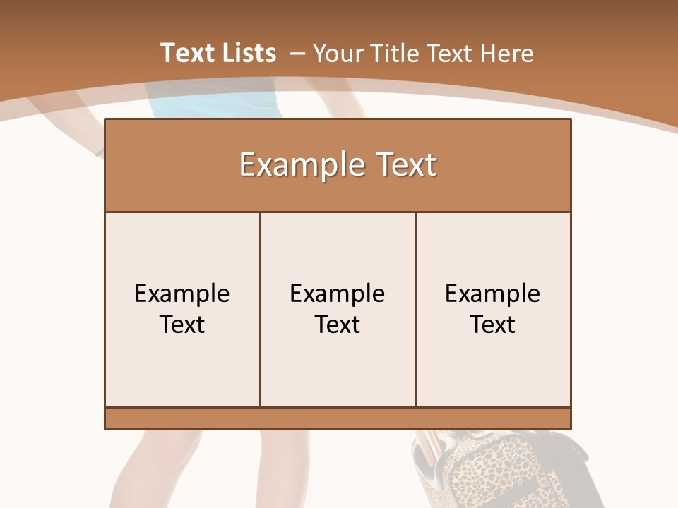 Female Vacation Girl PowerPoint Template
