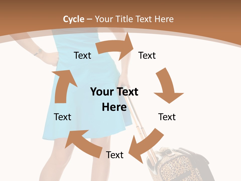 Female Vacation Girl PowerPoint Template