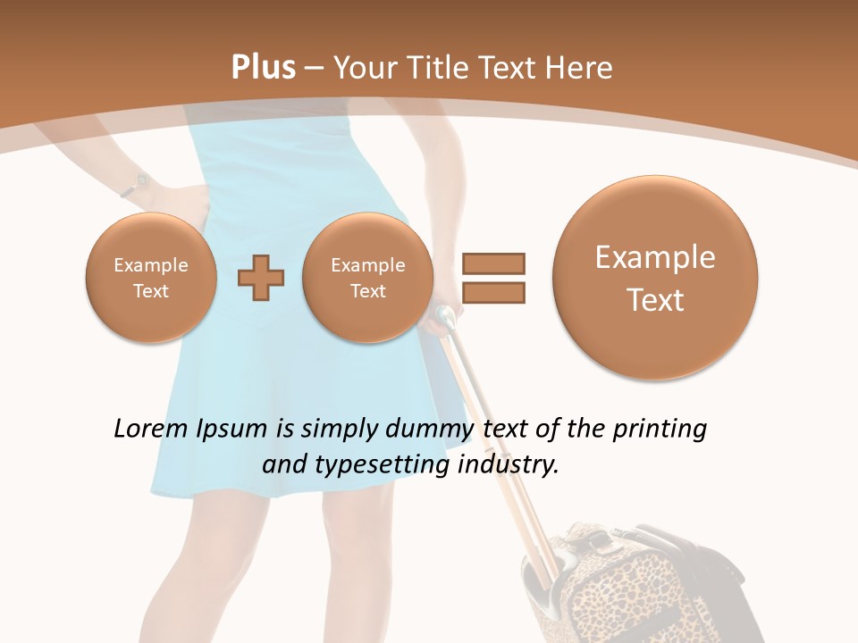 Female Vacation Girl PowerPoint Template