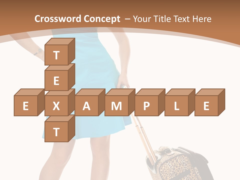 Female Vacation Girl PowerPoint Template