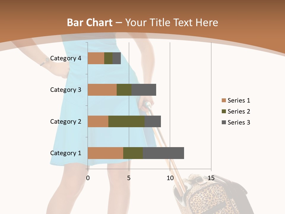 Female Vacation Girl PowerPoint Template