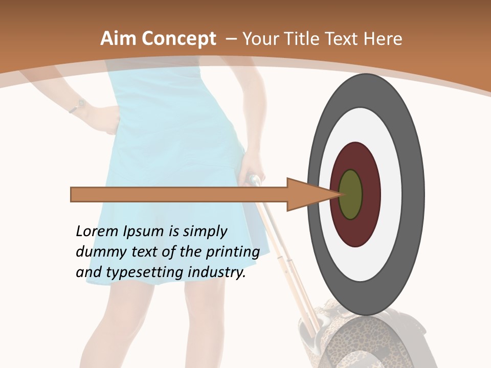 Female Vacation Girl PowerPoint Template