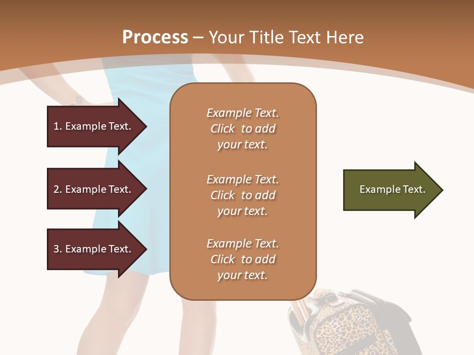 Female Vacation Girl PowerPoint Template