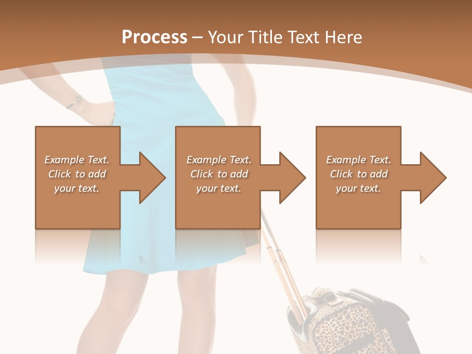 Female Vacation Girl PowerPoint Template