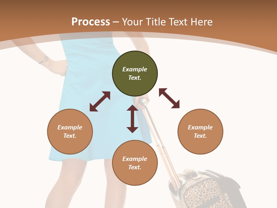 Female Vacation Girl PowerPoint Template