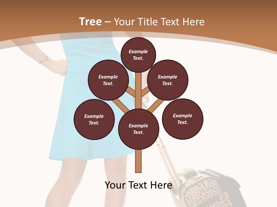 Female Vacation Girl PowerPoint Template