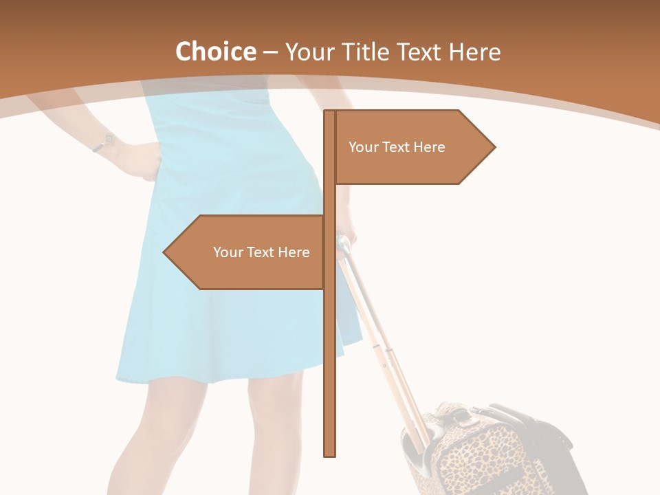 Female Vacation Girl PowerPoint Template