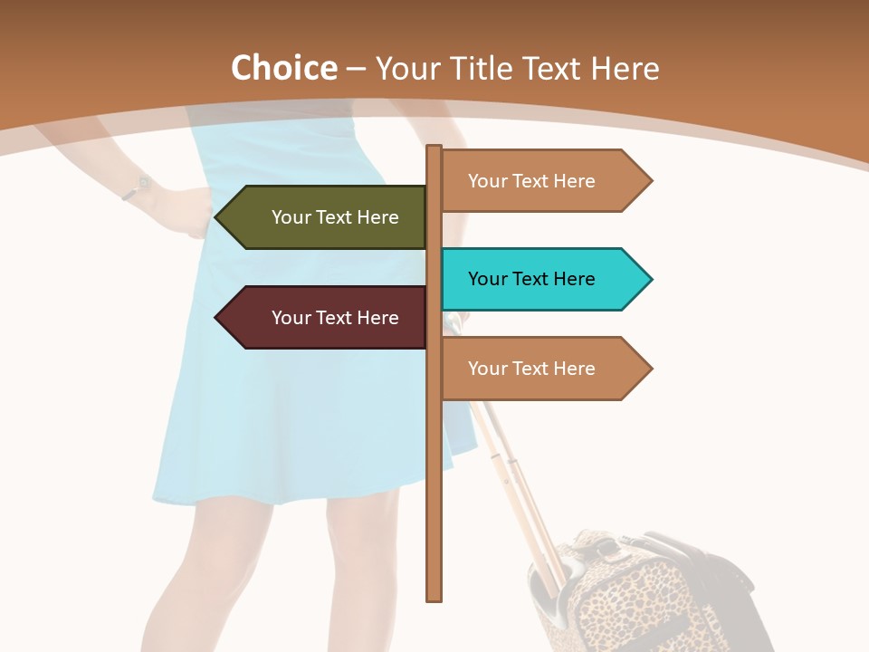 Female Vacation Girl PowerPoint Template