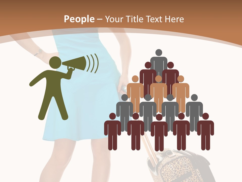 Female Vacation Girl PowerPoint Template