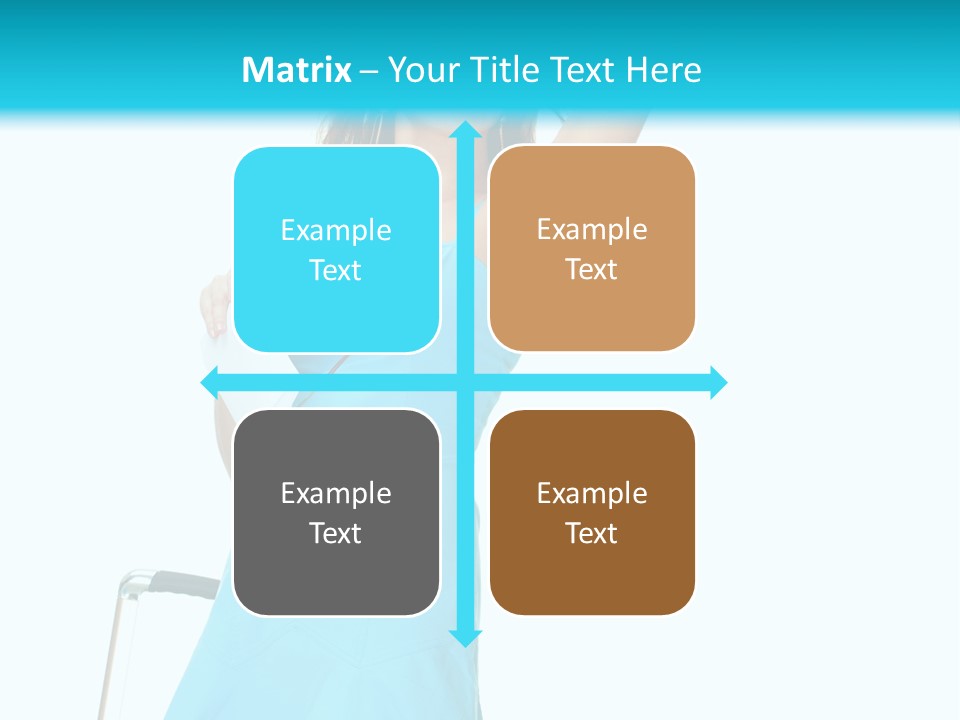 Journey Blue Person PowerPoint Template