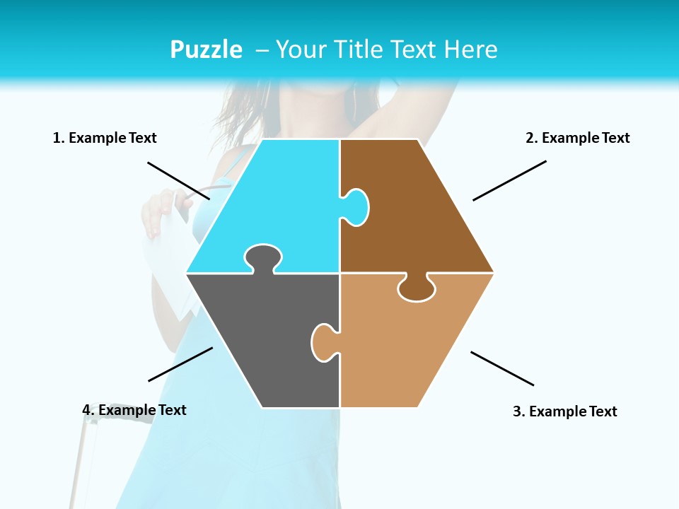 Journey Blue Person PowerPoint Template