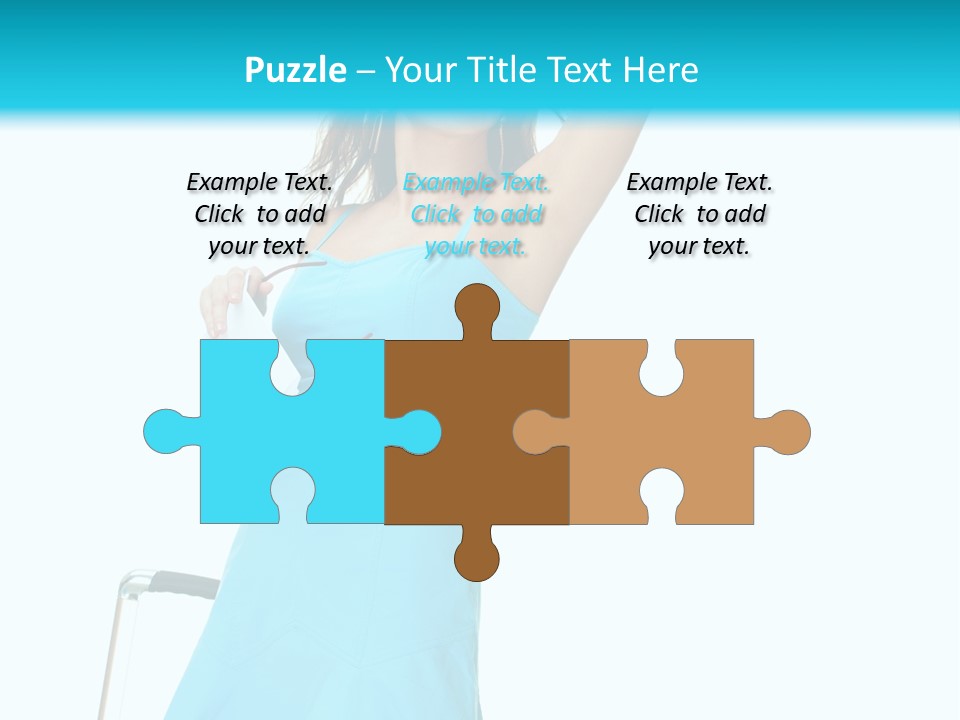 Journey Blue Person PowerPoint Template