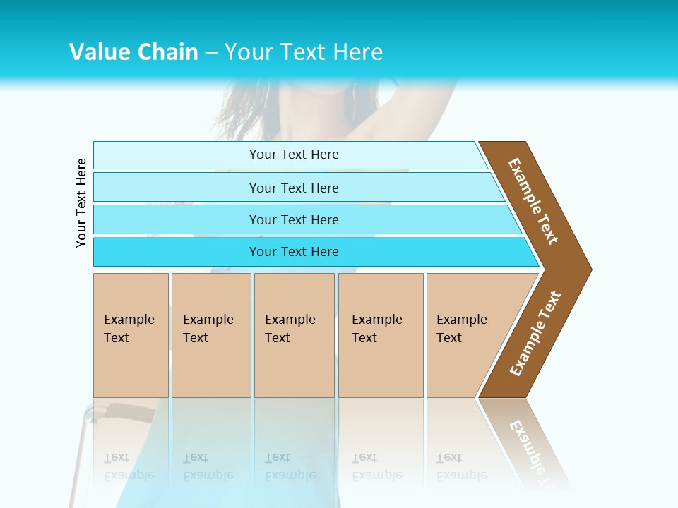 Journey Blue Person PowerPoint Template