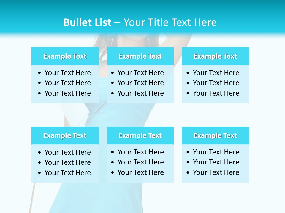 Journey Blue Person PowerPoint Template