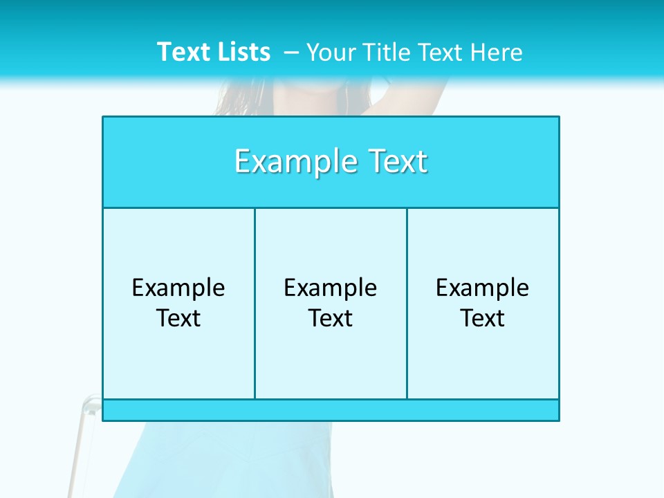 Journey Blue Person PowerPoint Template