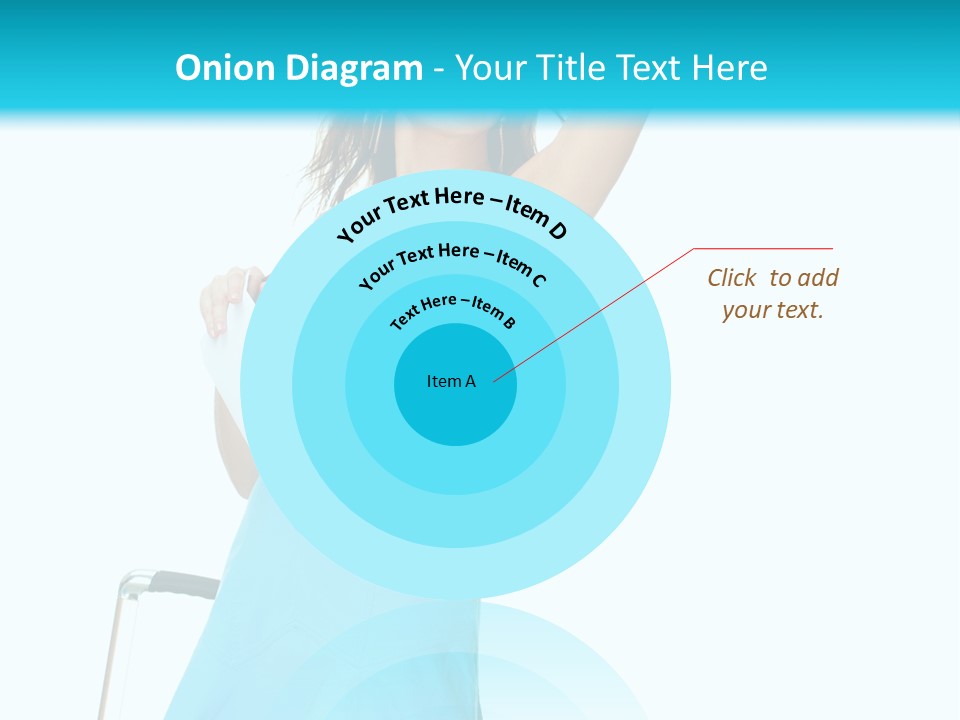 Journey Blue Person PowerPoint Template