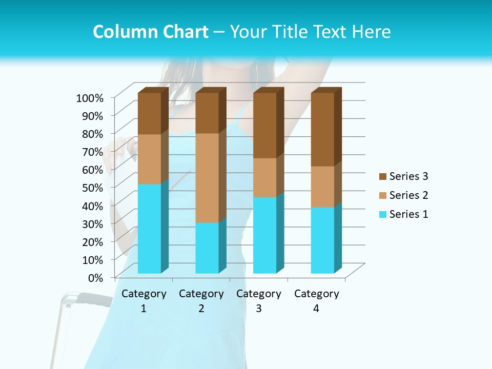 Journey Blue Person PowerPoint Template