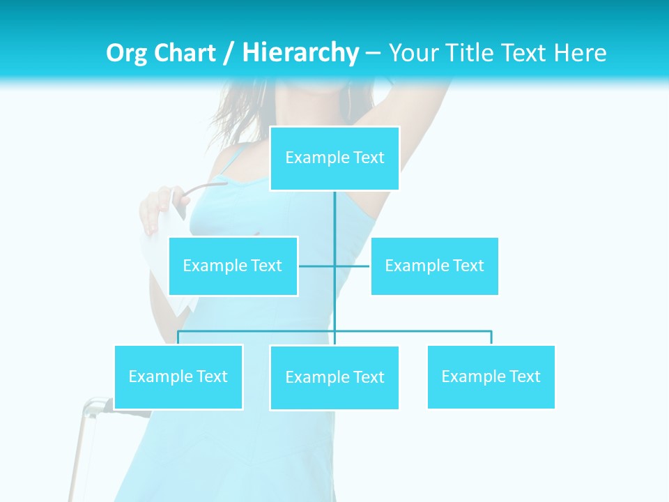 Journey Blue Person PowerPoint Template