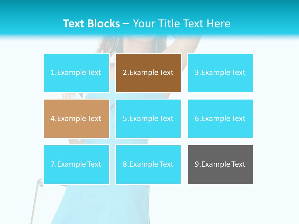 Journey Blue Person PowerPoint Template