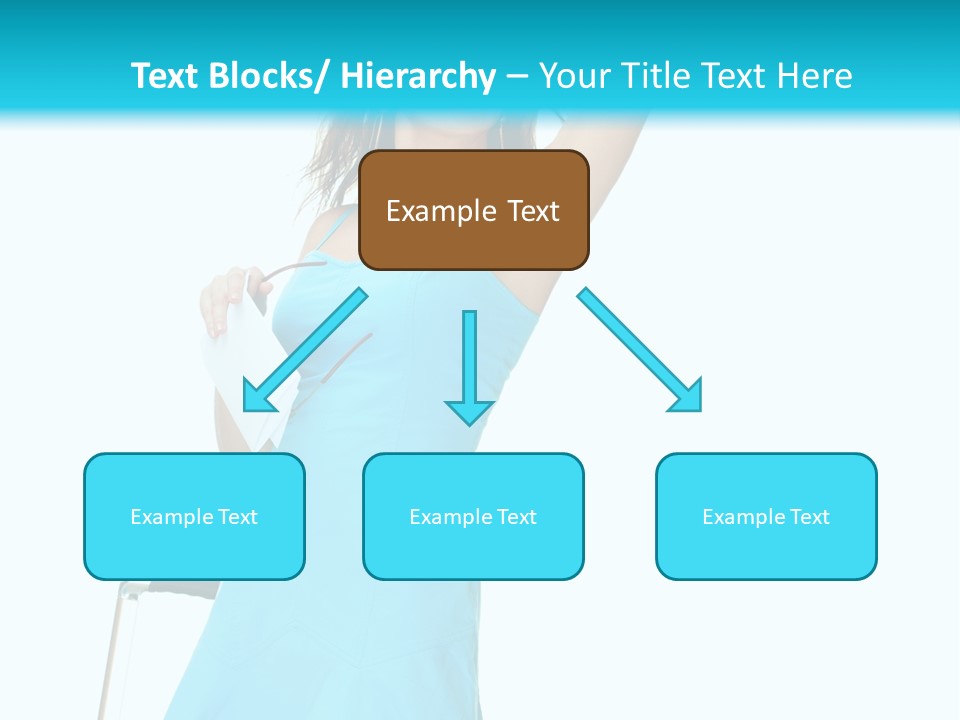 Journey Blue Person PowerPoint Template