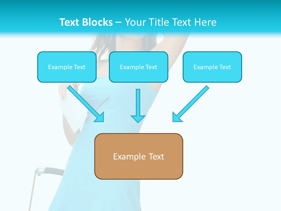 Journey Blue Person PowerPoint Template