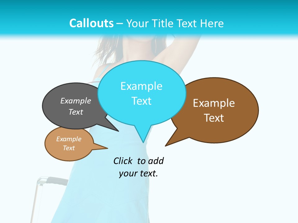 Journey Blue Person PowerPoint Template