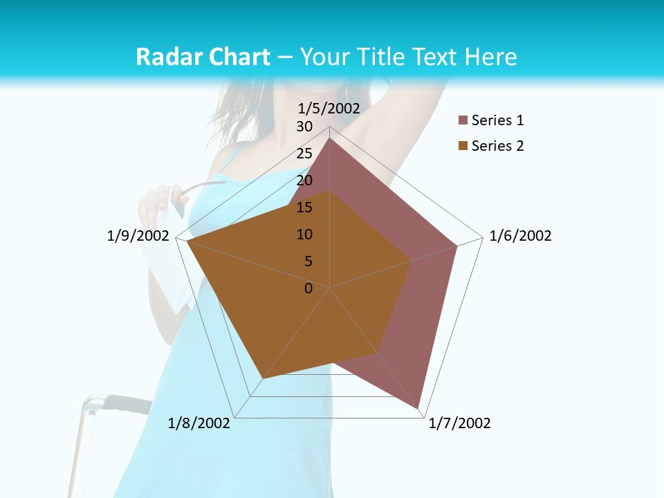 Journey Blue Person PowerPoint Template