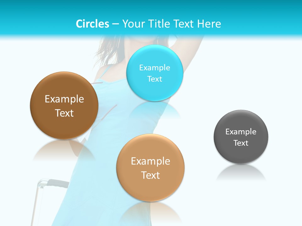 Journey Blue Person PowerPoint Template