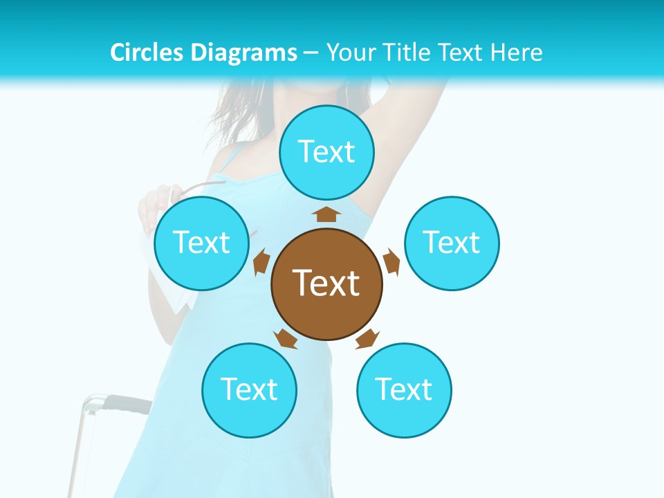 Journey Blue Person PowerPoint Template