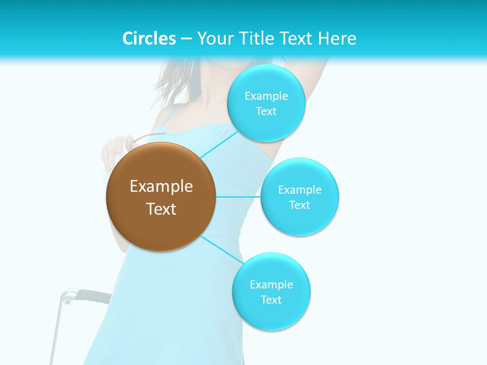 Journey Blue Person PowerPoint Template