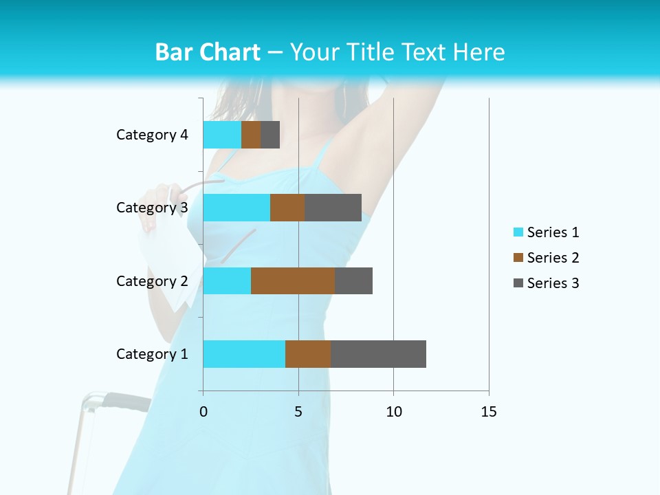 Journey Blue Person PowerPoint Template