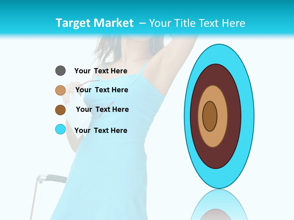 Journey Blue Person PowerPoint Template