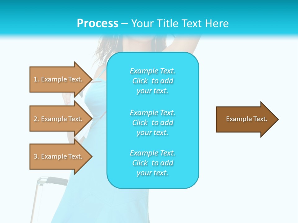 Journey Blue Person PowerPoint Template