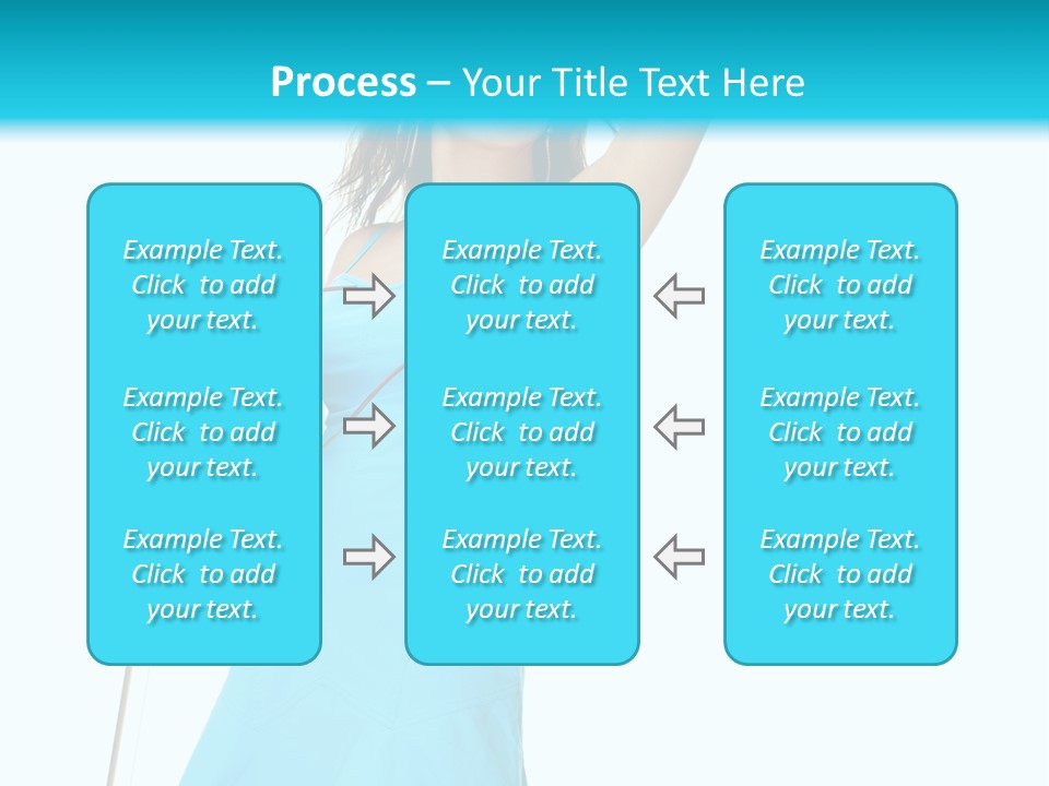 Journey Blue Person PowerPoint Template