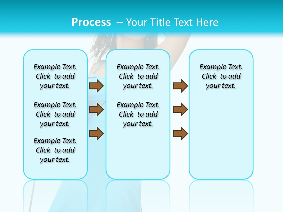 Journey Blue Person PowerPoint Template