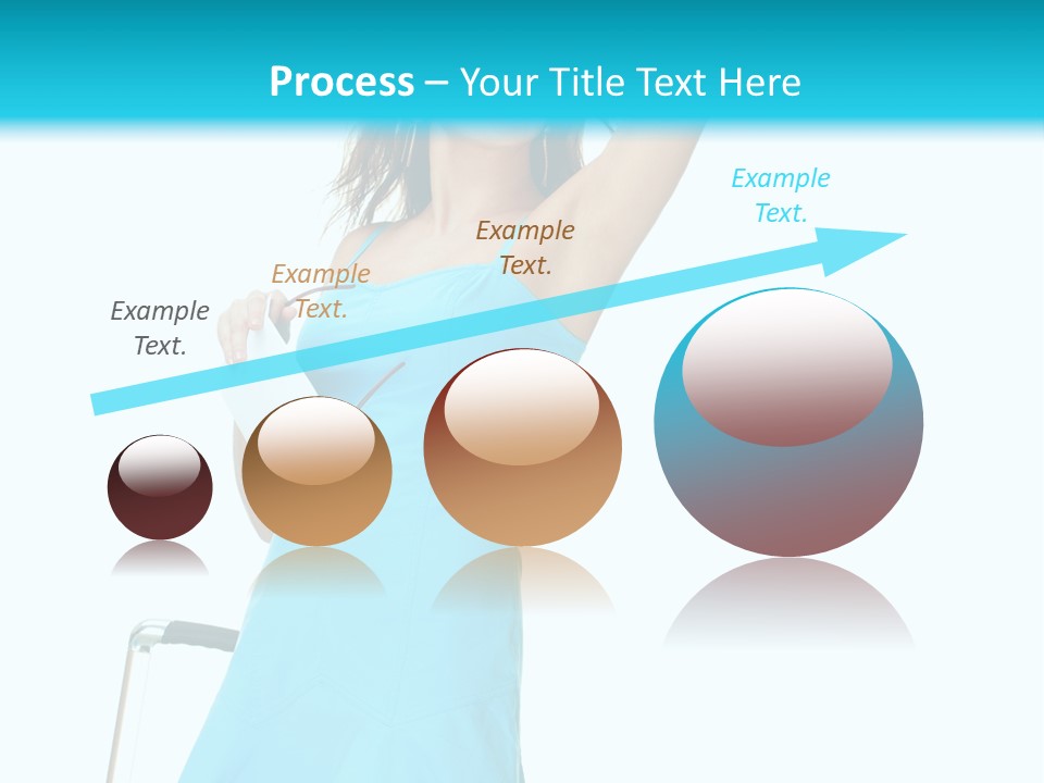 Journey Blue Person PowerPoint Template