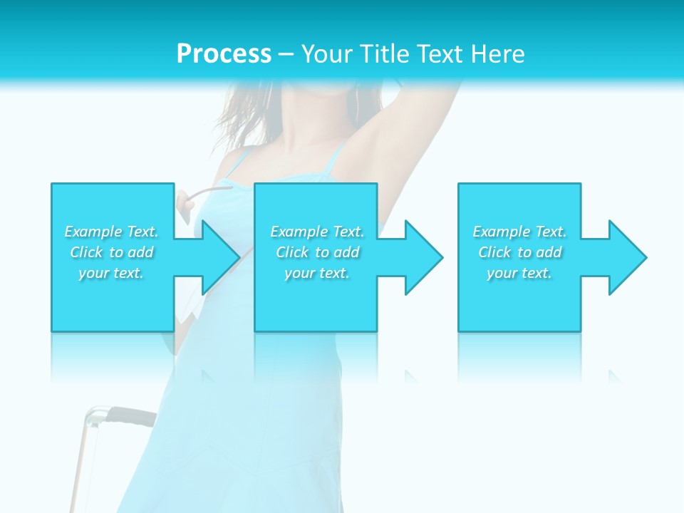 Journey Blue Person PowerPoint Template