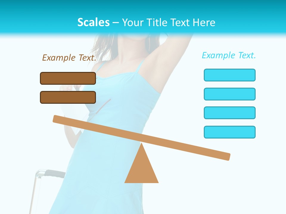Journey Blue Person PowerPoint Template