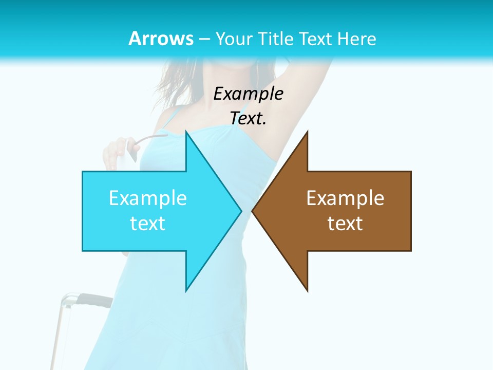 Journey Blue Person PowerPoint Template