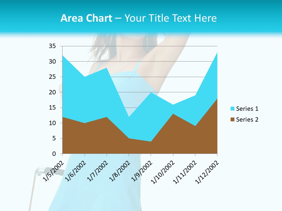 Journey Blue Person PowerPoint Template