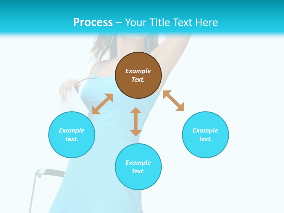 Journey Blue Person PowerPoint Template