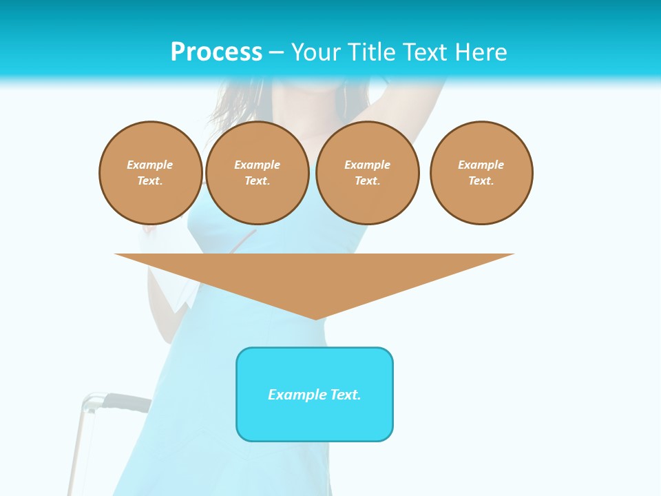 Journey Blue Person PowerPoint Template