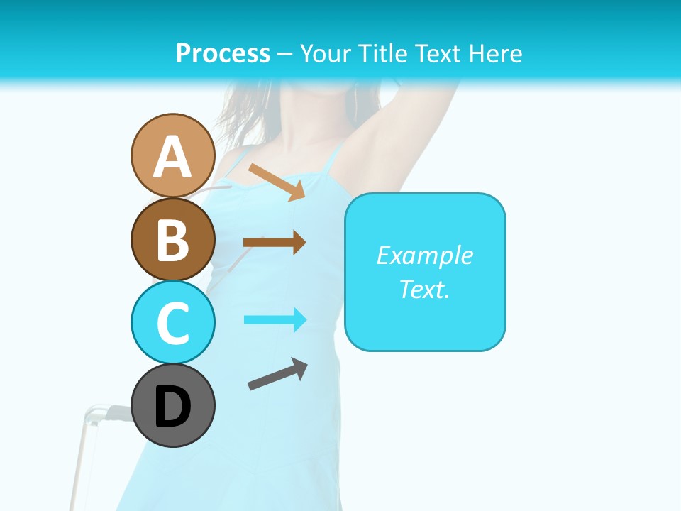 Journey Blue Person PowerPoint Template
