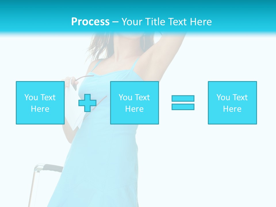 Journey Blue Person PowerPoint Template