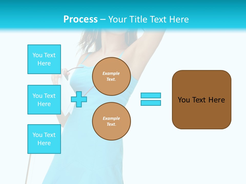 Journey Blue Person PowerPoint Template