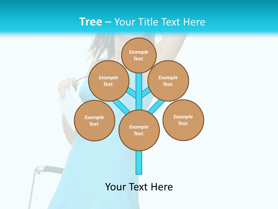 Journey Blue Person PowerPoint Template