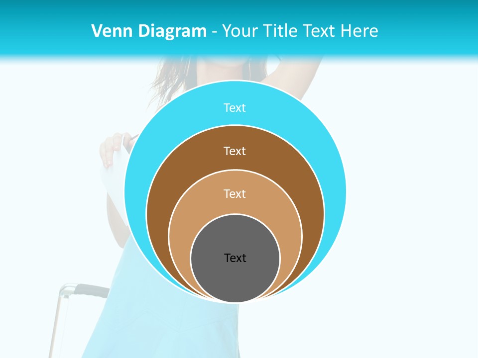 Journey Blue Person PowerPoint Template