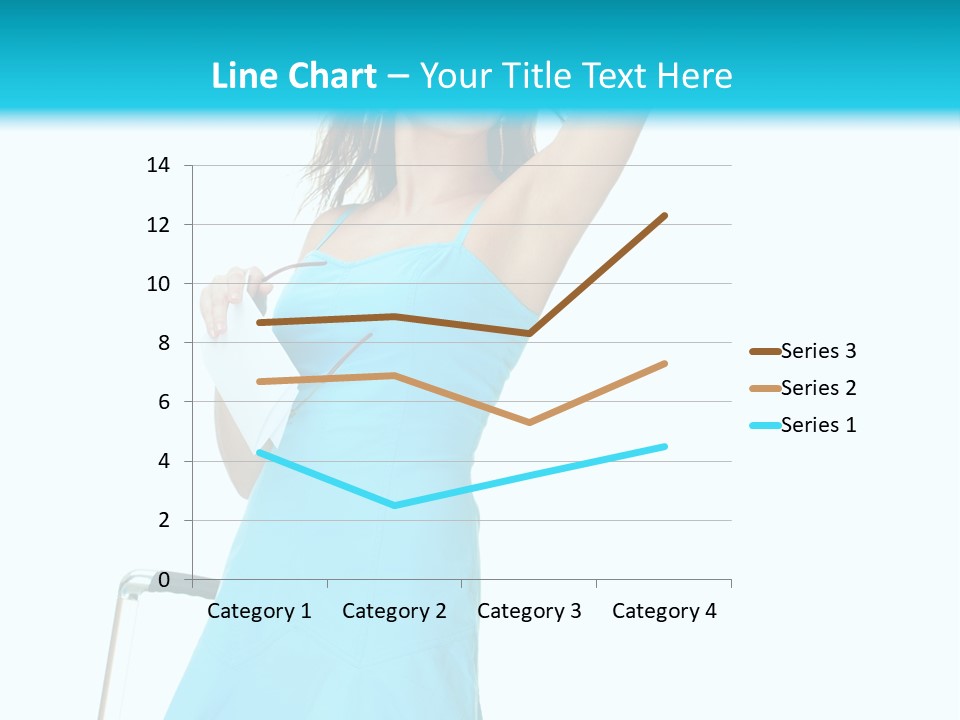 Journey Blue Person PowerPoint Template